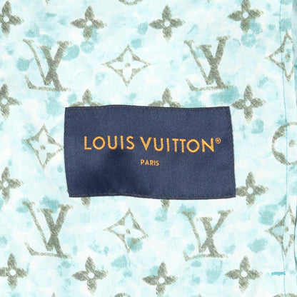 Louis Vuitton Mountain Hoodie Monogram Printed Windbreaker Blue Nylon — view 3