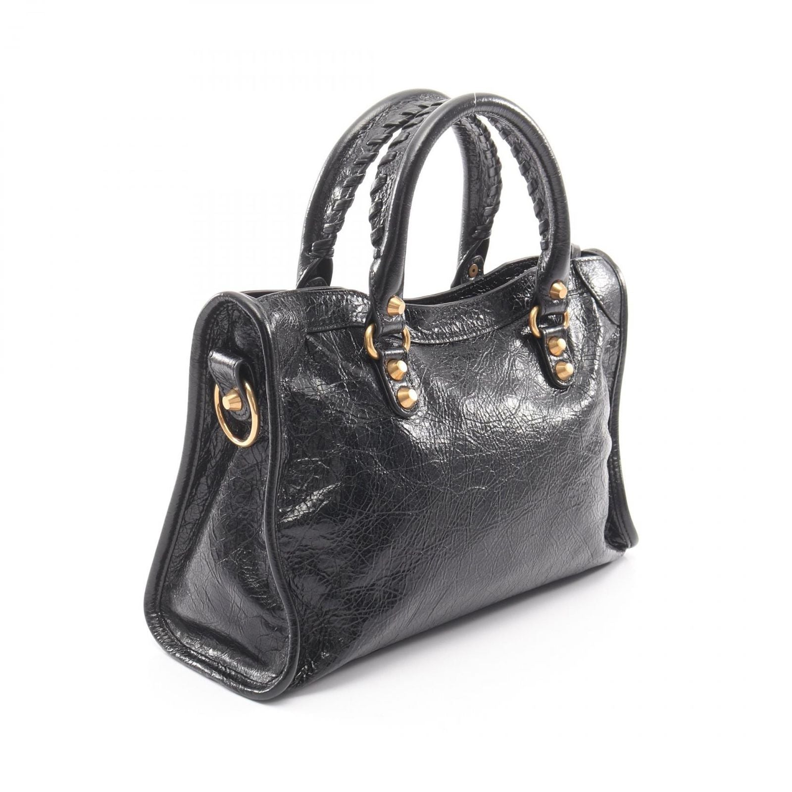 Balenciaga Handbag City Small 2-Way Black Leather — view 2