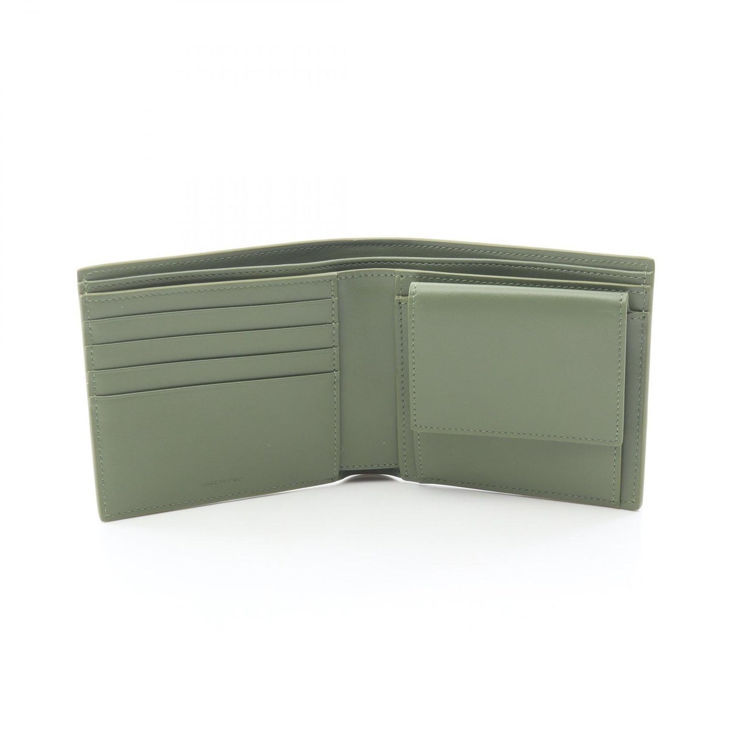 Celine Bifold Wallet Light Khaki Leather — view 3