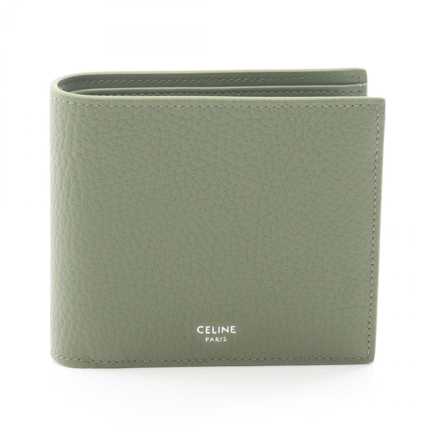 Celine Bifold Wallet Light Khaki Leather