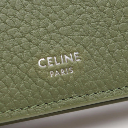 Celine Bifold Wallet Light Khaki Leather — view 4