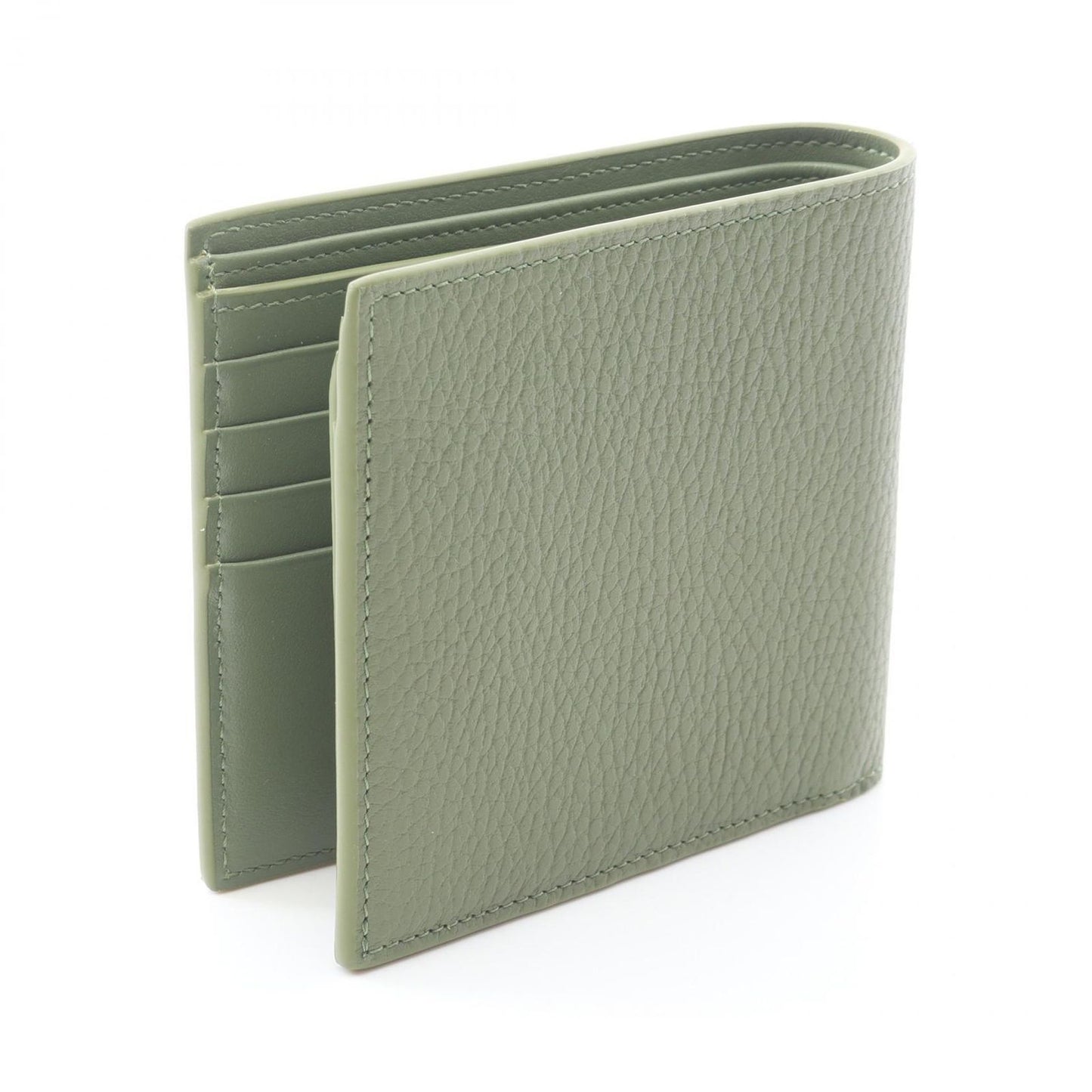 Celine Bifold Wallet Light Khaki Leather — view 2