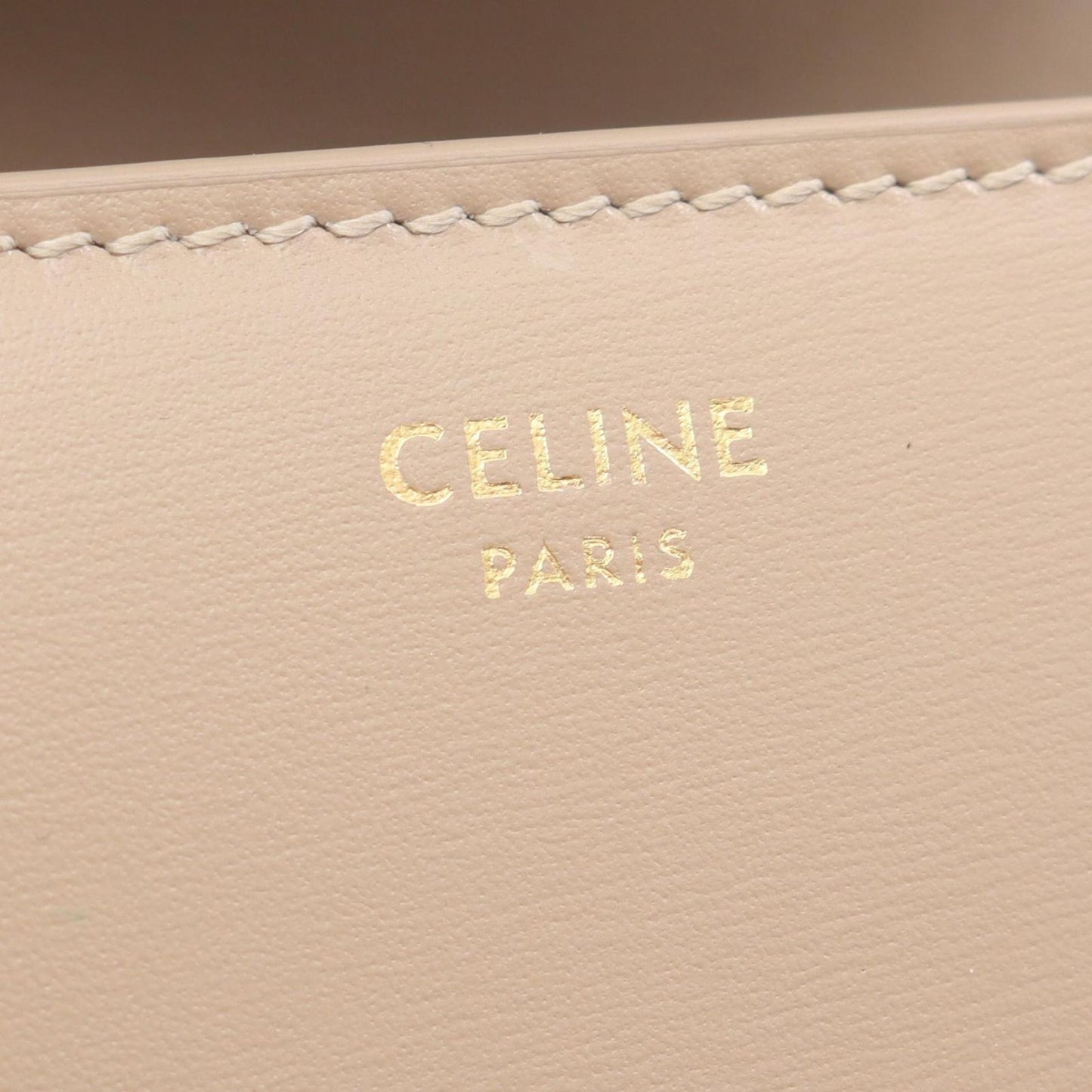 Celine Trifold Wallet Triomphe Small Flap Safari Leather — view 5