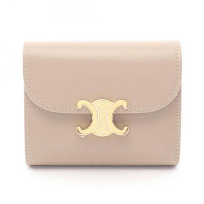 Celine Trifold Wallet Triomphe Small Flap Safari Leather