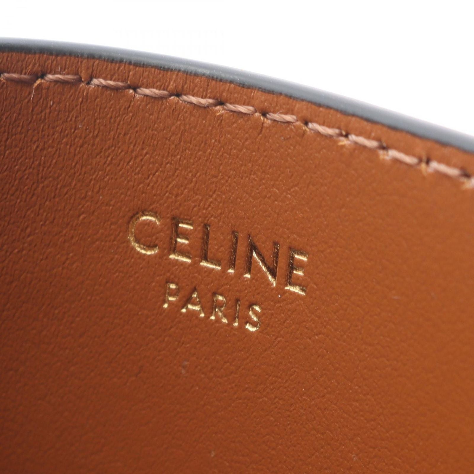 Celine Card Case Triomphe Holder Tan — view 4
