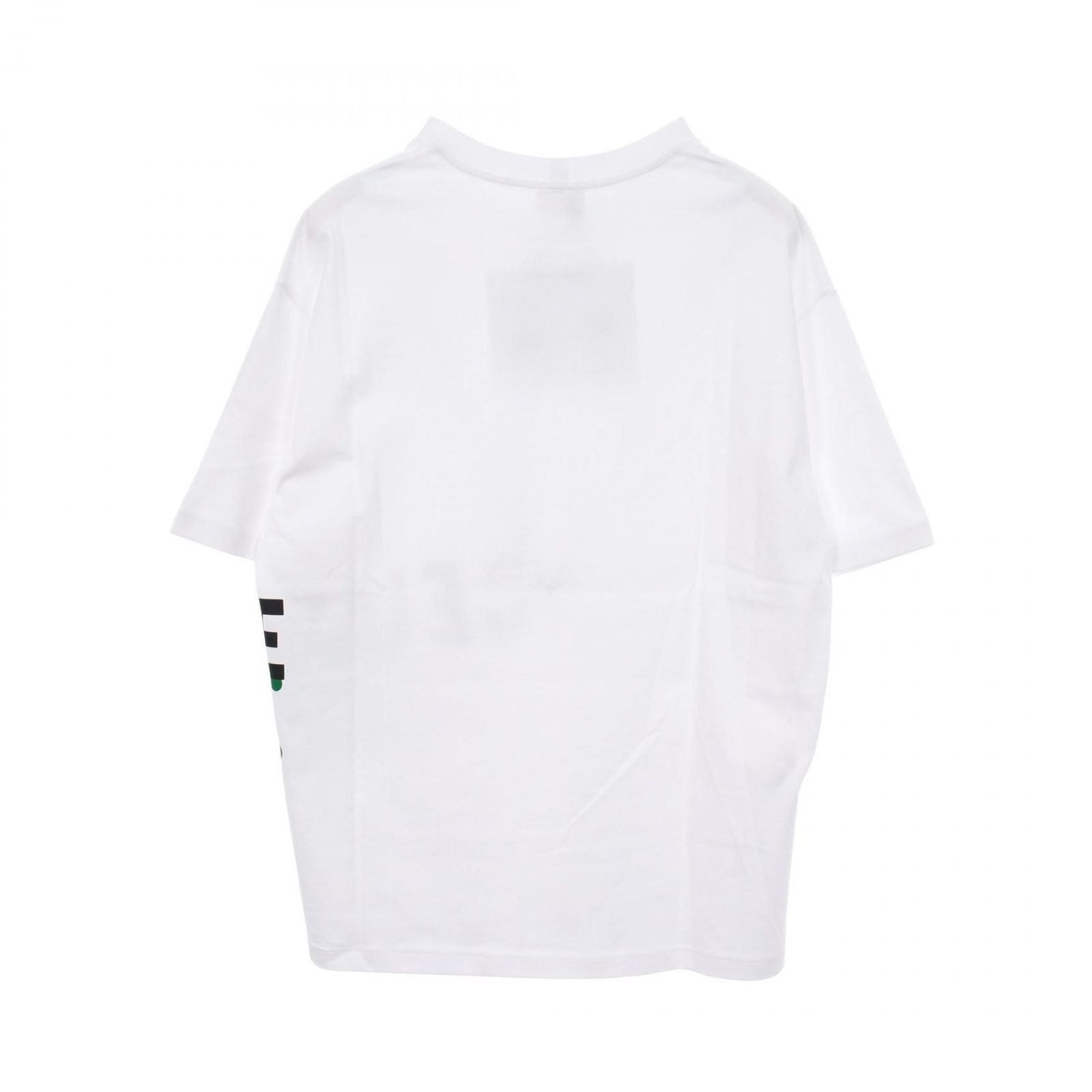Celine Short Sleeve T-Shirt Triomphe Logo Print White Cotton — view 2