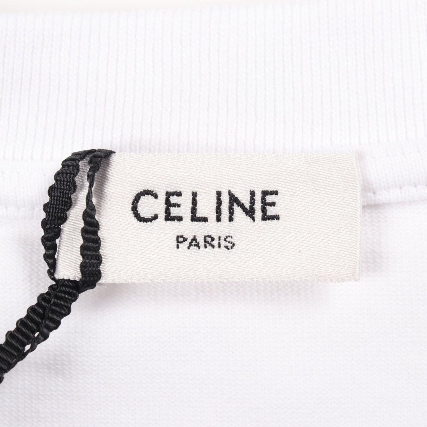 Celine Short Sleeve T-Shirt Triomphe Louis White Cotton — view 3