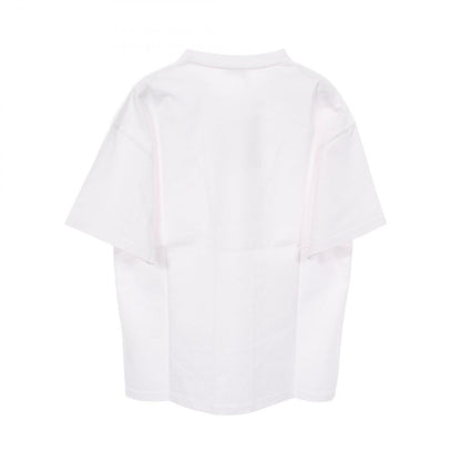 Celine Short Sleeve T-Shirt Triomphe Louis White Cotton — view 2