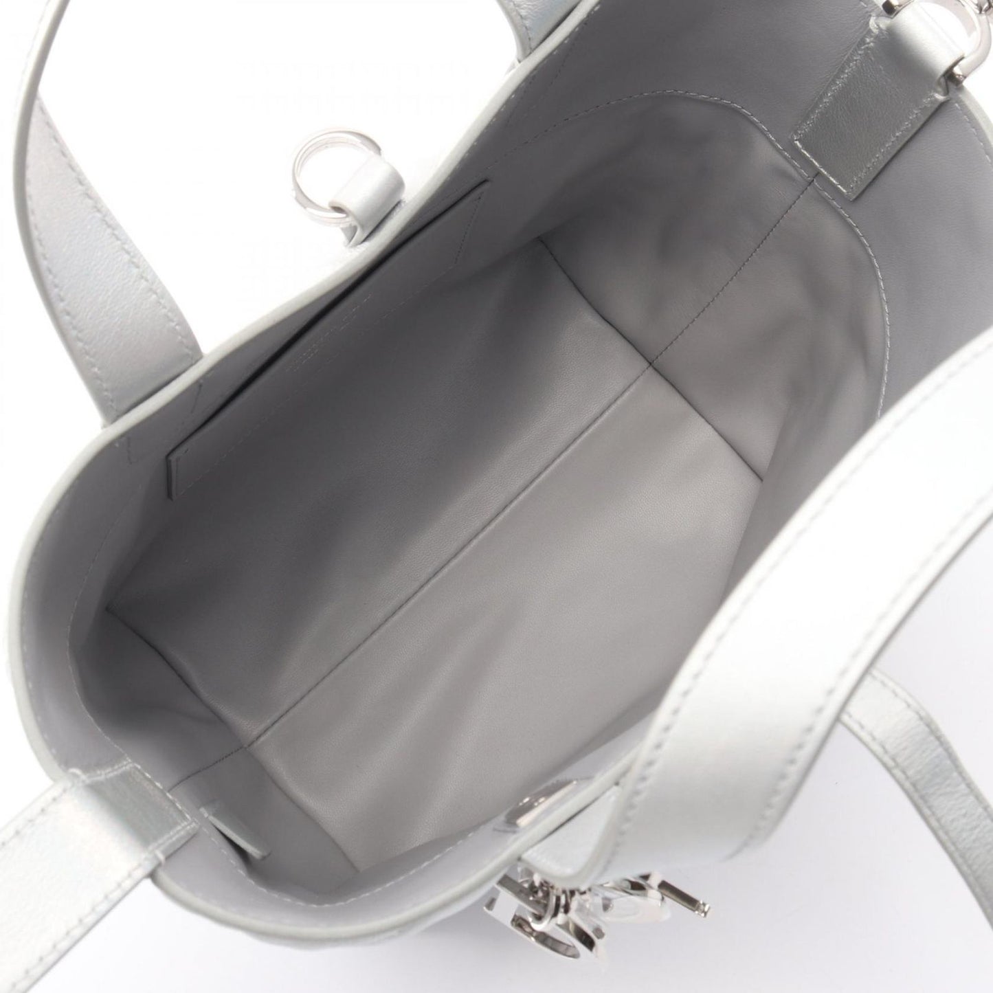 Dior Tote Toujours Cannage 2-Way Silver Leather — view 3