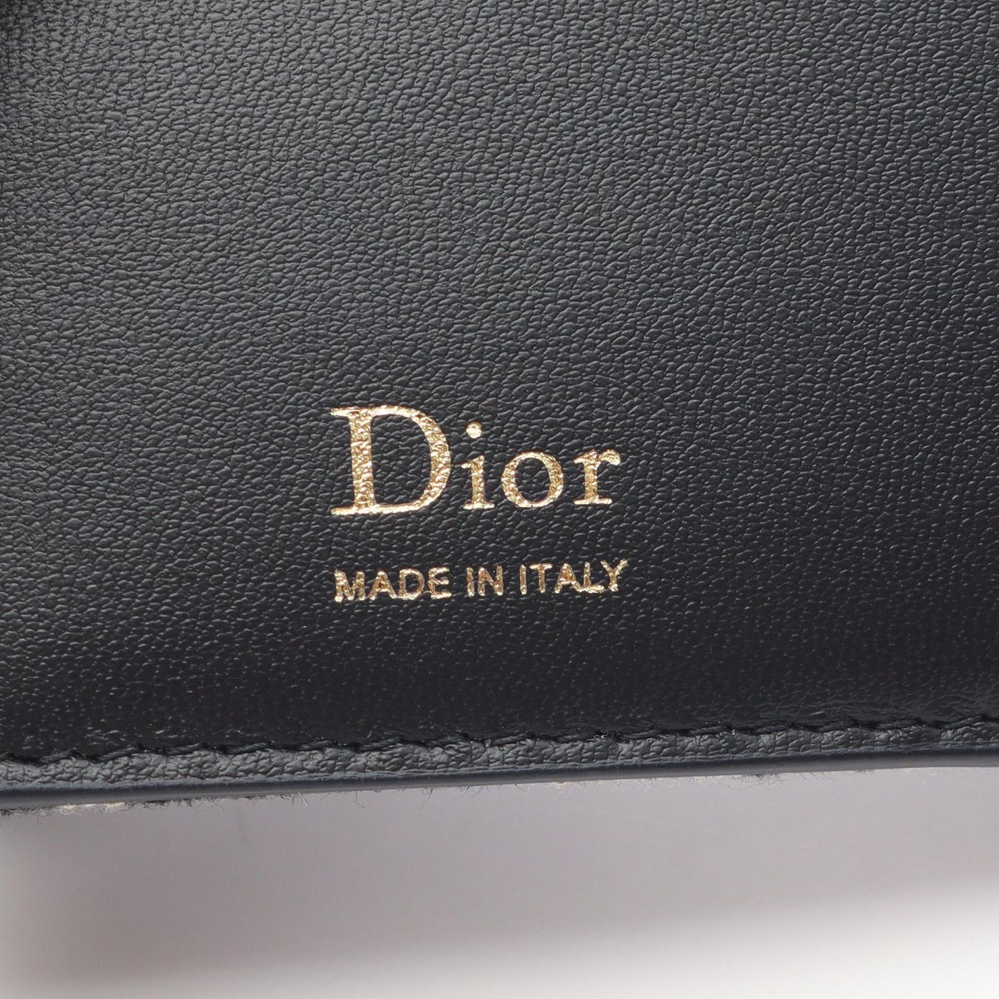 Dior Bifold Wallet Oblique Bow Dahlia Blue Canvas Leather — view 5