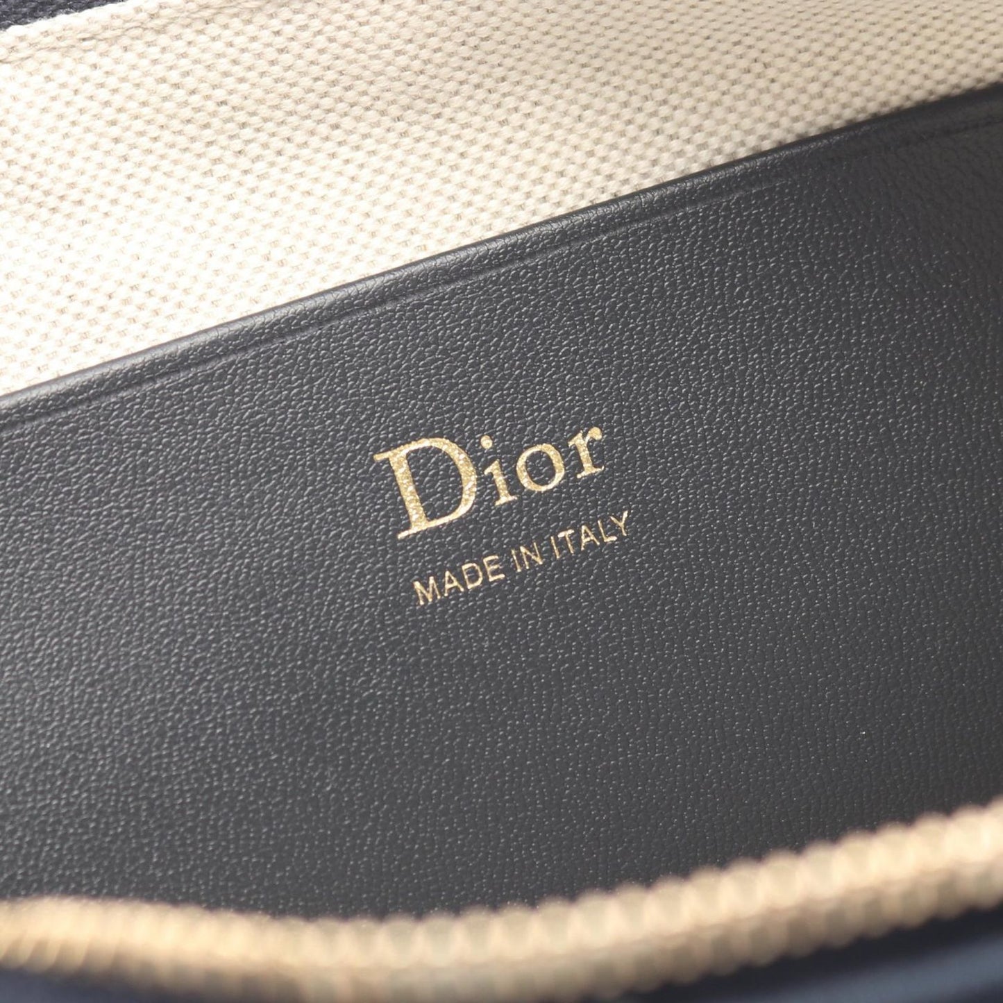 Dior Shoulder Bag Oblique Bow Blue Canvas Leather Chain — view 4