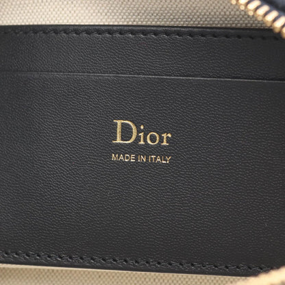 Dior Shoulder Bag Bow Oak Blue Canvas Leather — view 4