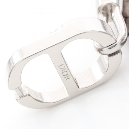 Dior Bracelet CD Icon Braid Leather Double Brown Stainless Steel — view 5