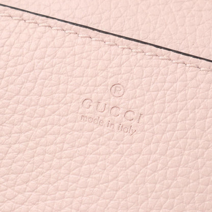 Gucci Trifold Wallet Double Bicolor Mini GG Supreme Pink Beige Leather Bifold — view 5
