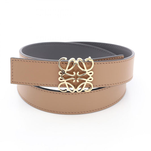 Loewe Belt Reversible Anagram Bombe Gold Tan Leather