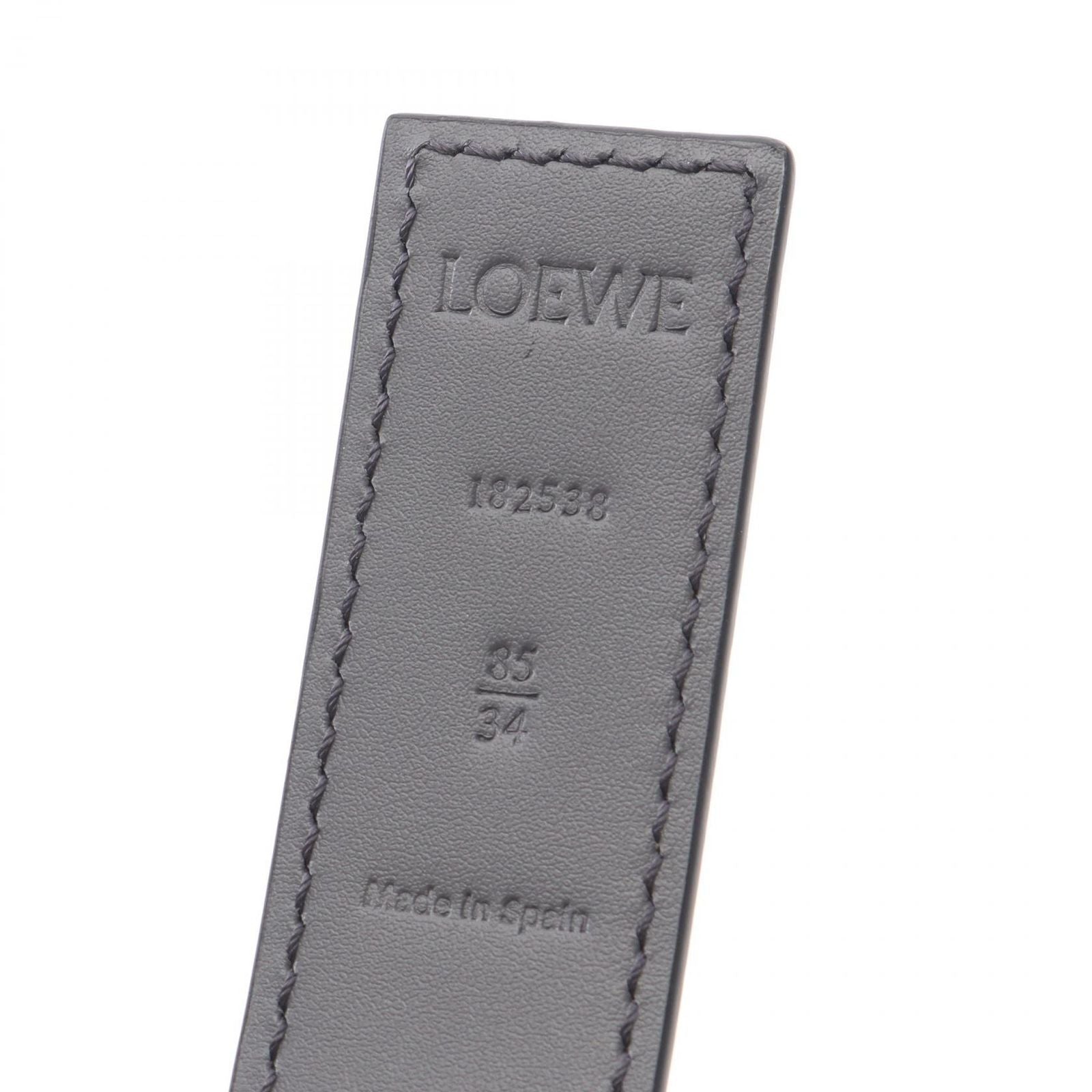 Loewe Belt Reversible Anagram Bombe Gold Tan Leather — view 4