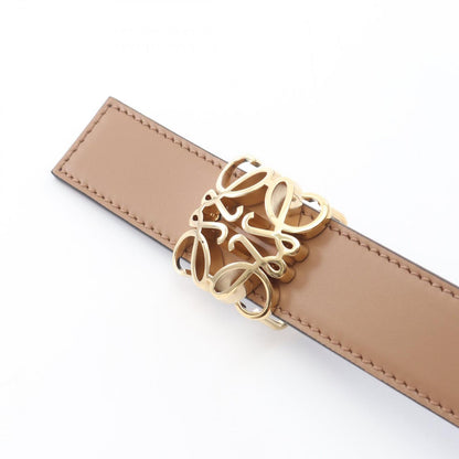 Loewe Belt Reversible Anagram Bombe Gold Tan Leather — view 2