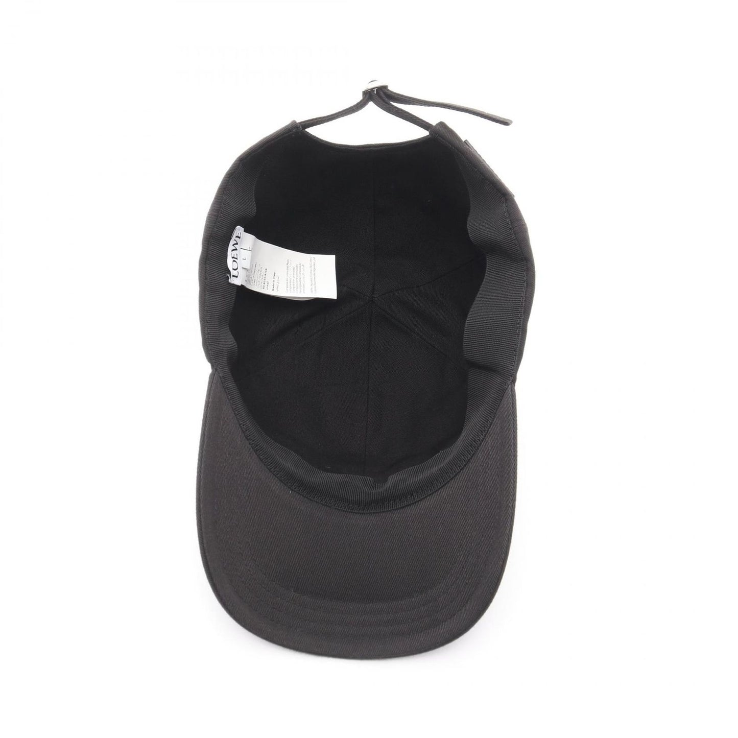 Loewe Cap Logo Embroidery Baseball Black Cap Hat — view 3