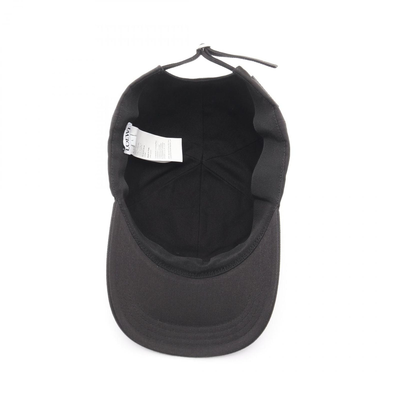 Loewe Cap Logo Embroidery Baseball Black Cap Hat — view 3