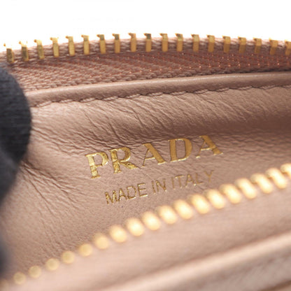 Prada Card Case Saffiano Triang Cipria Leather — view 4