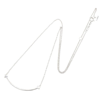 Tiffany & Co Necklace T Smile Small 40.5 45.5 cm 18k White Gold — view 2