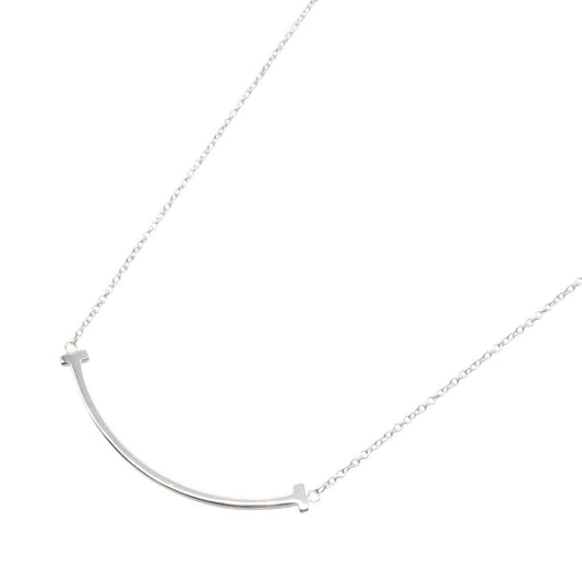 Tiffany & Co Necklace T Smile Small 40.5 45.5 cm 18k White Gold