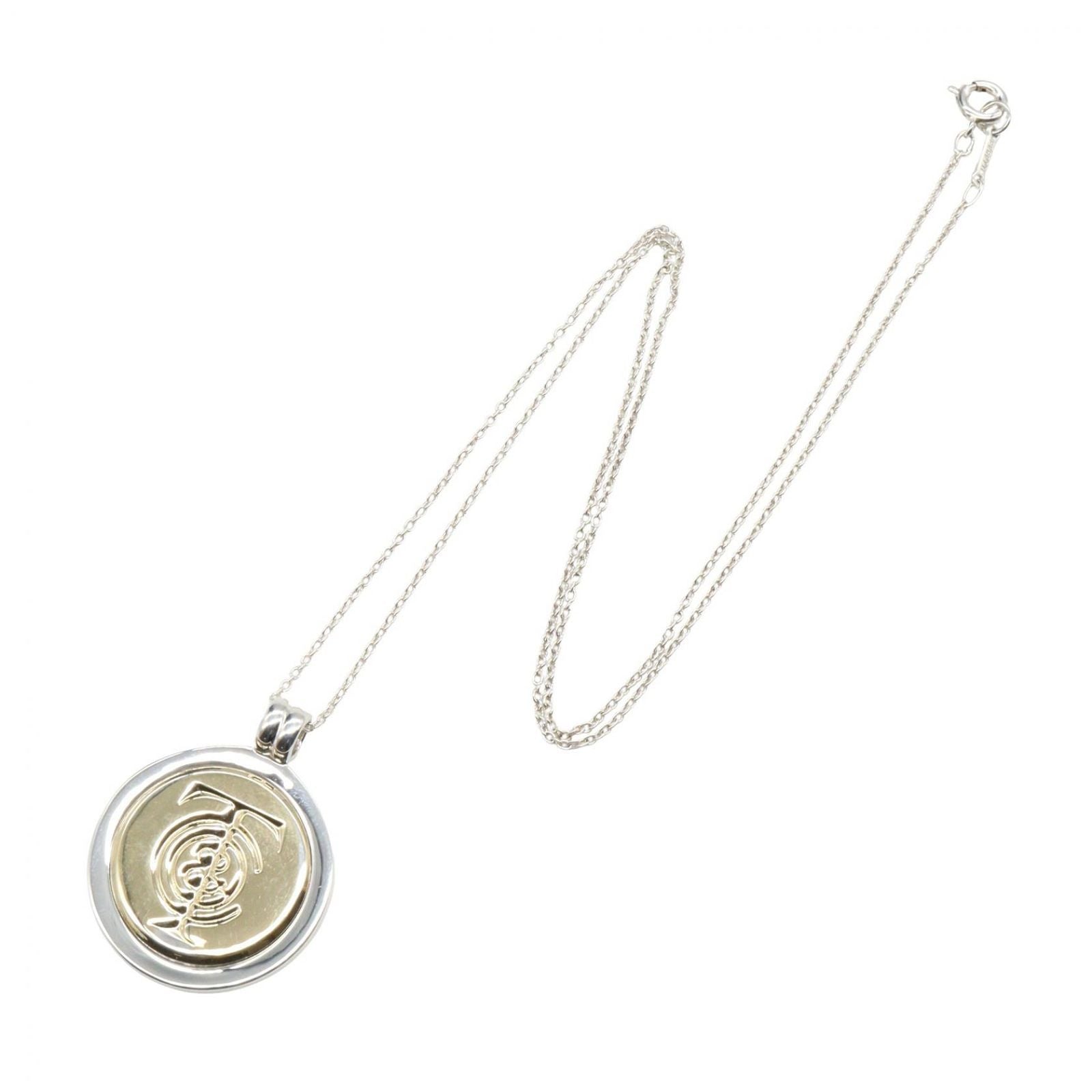 Tiffany & Co Necklace T&c Coin 42 cm 925 Sterling Silver 18k — view 2