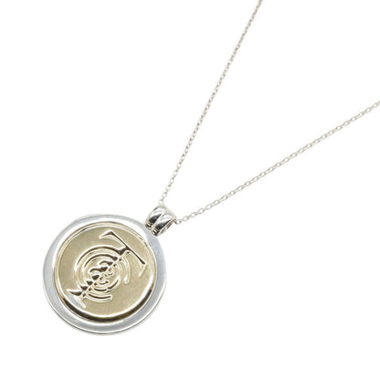 Tiffany & Co Necklace T&c Coin 42 cm 925 Sterling Silver 18k