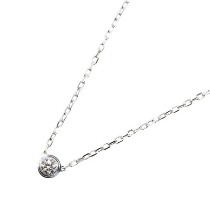 Cartier Necklace Damier SM 037.5 40.5 cm 18k White Gold Diamond
