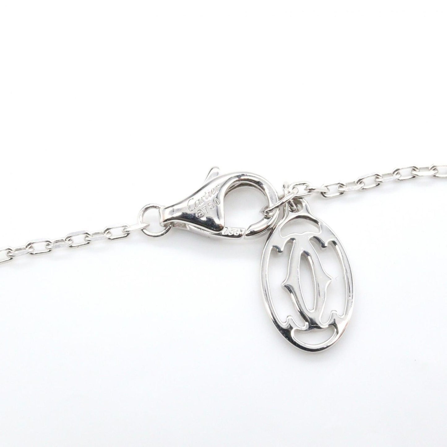 Cartier Necklace Damier SM 037.5 40.5 cm 18k White Gold Diamond — view 3