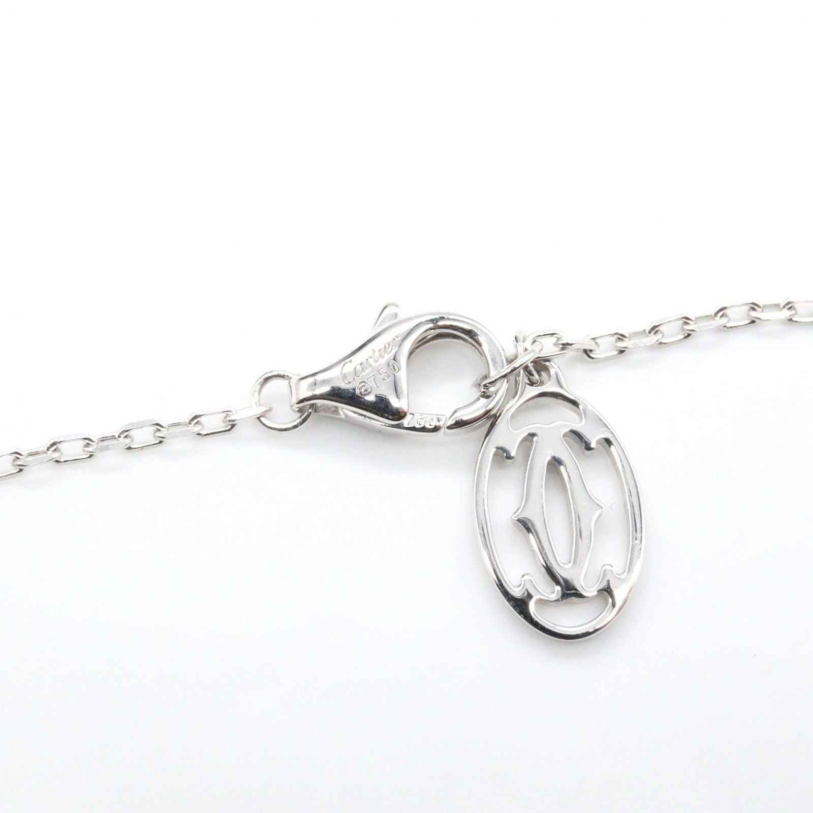 Cartier Necklace Damier SM 037.5 40.5 cm 18k White Gold Diamond — view 3
