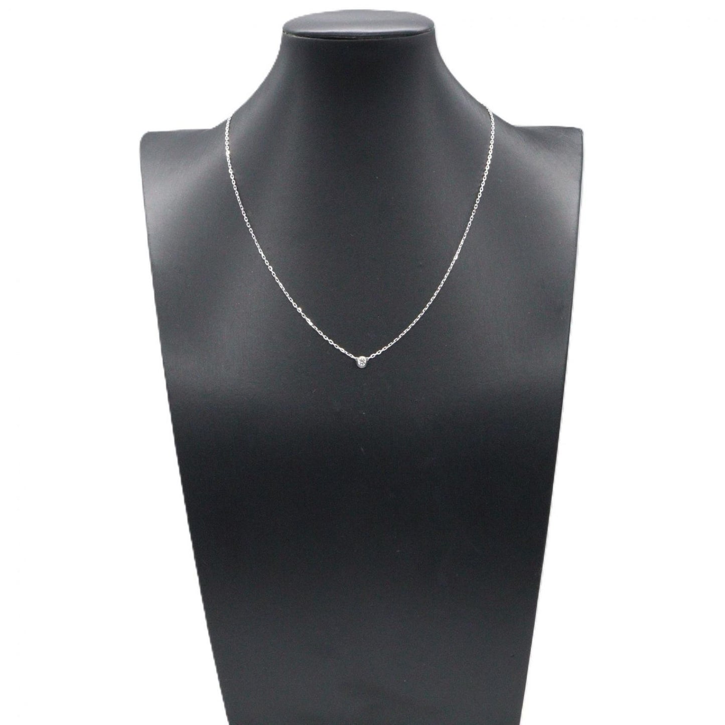 Cartier Necklace Damier SM 037.5 40.5 cm 18k White Gold Diamond — view 4