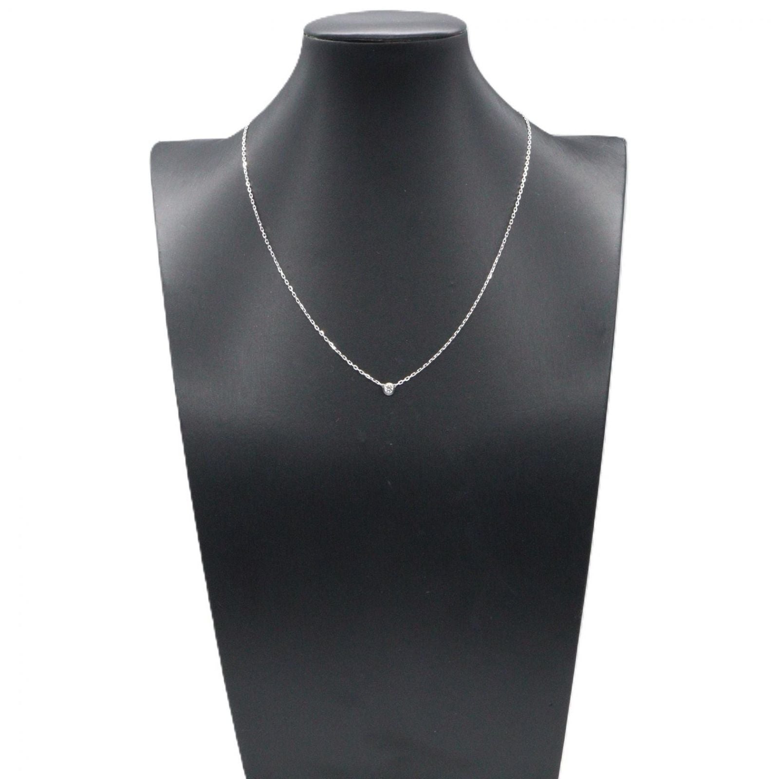 Cartier Necklace Damier SM 037.5 40.5 cm 18k White Gold Diamond — view 4