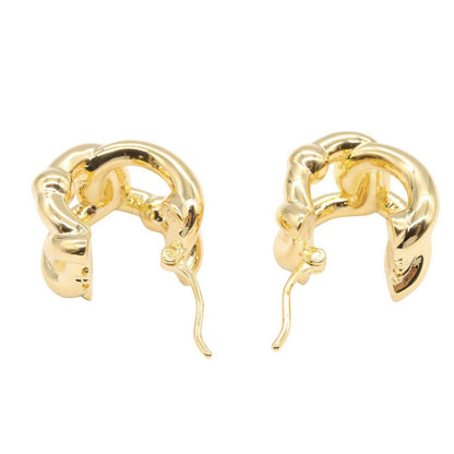 Bottega Veneta Earrings Hoop Gold — view 4