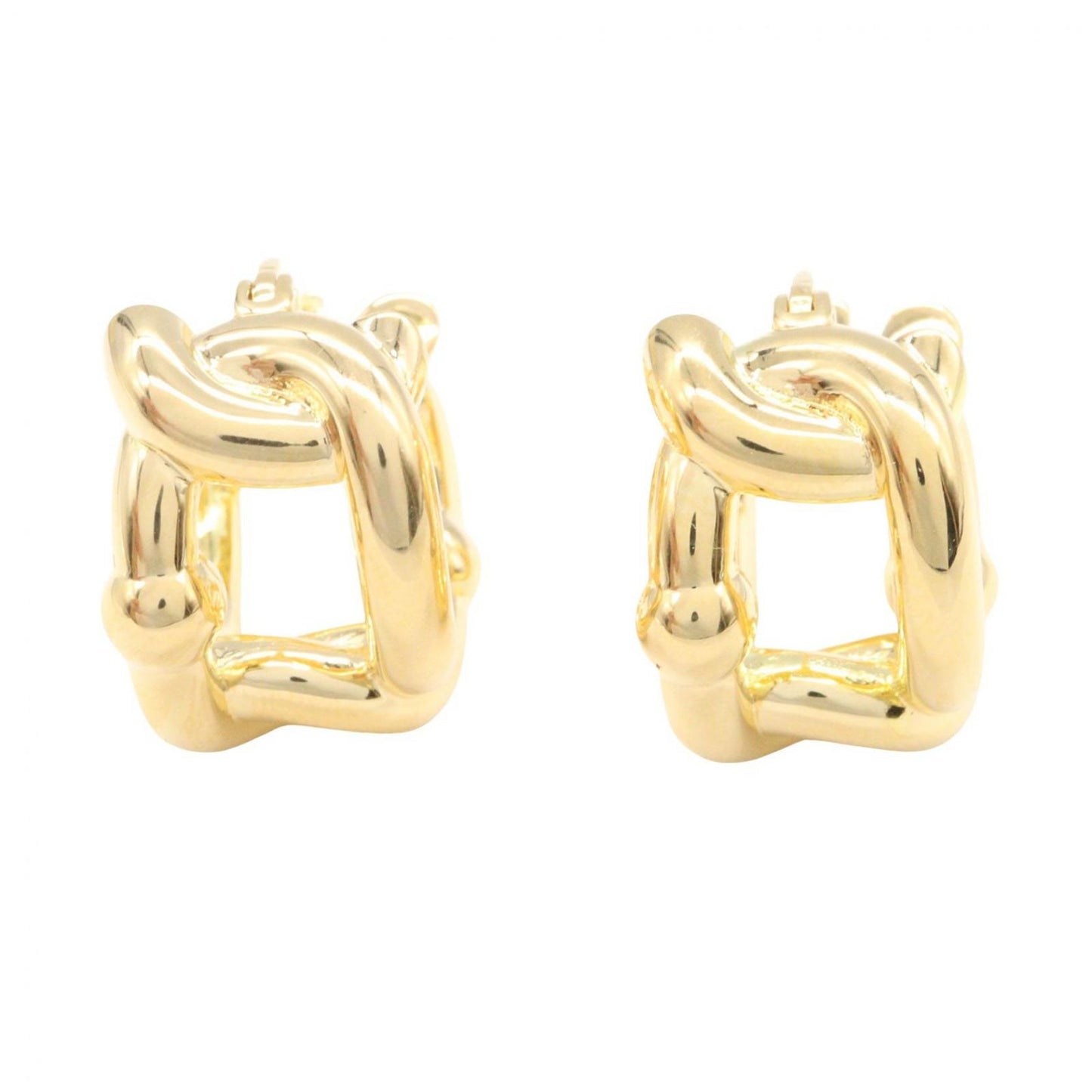 Bottega Veneta Earrings Hoop Gold