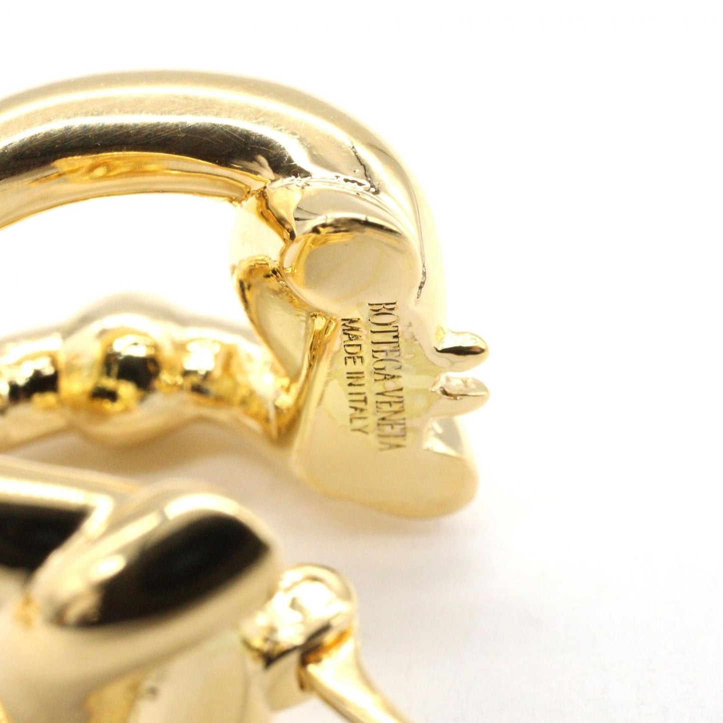 Bottega Veneta Earrings Hoop Gold — view 6