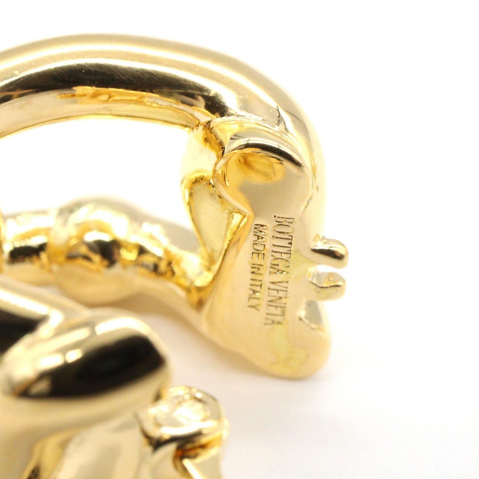 Bottega Veneta Earrings Hoop Gold — view 5