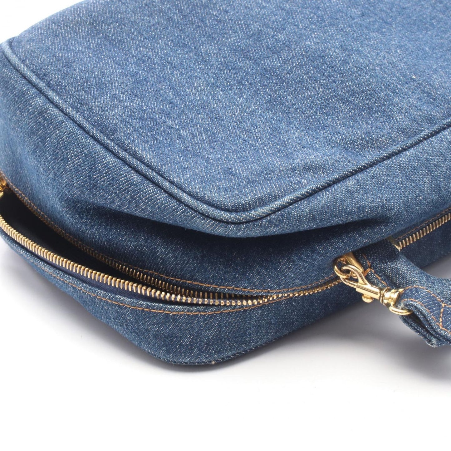 Chanel Handbag CC Logo Vanity 2-Way Denim Blue CC Shoulder — view 9