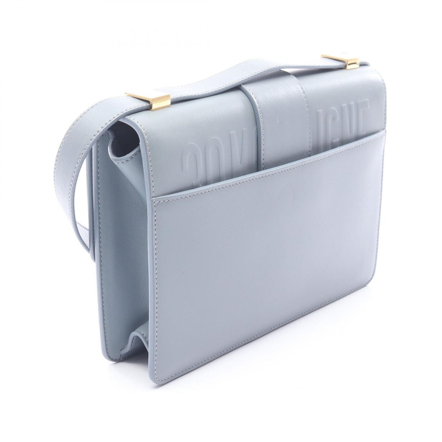 Dior Shoulder Bag 30 Montaigne Blue Gray Leather — view 2