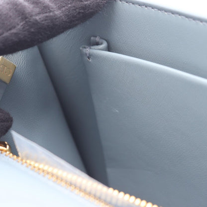 Dior Shoulder Bag 30 Montaigne Blue Gray Leather — view 5