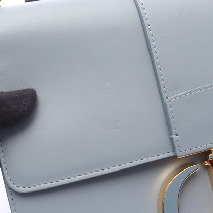 Dior Shoulder Bag 30 Montaigne Blue Gray Leather — view 6