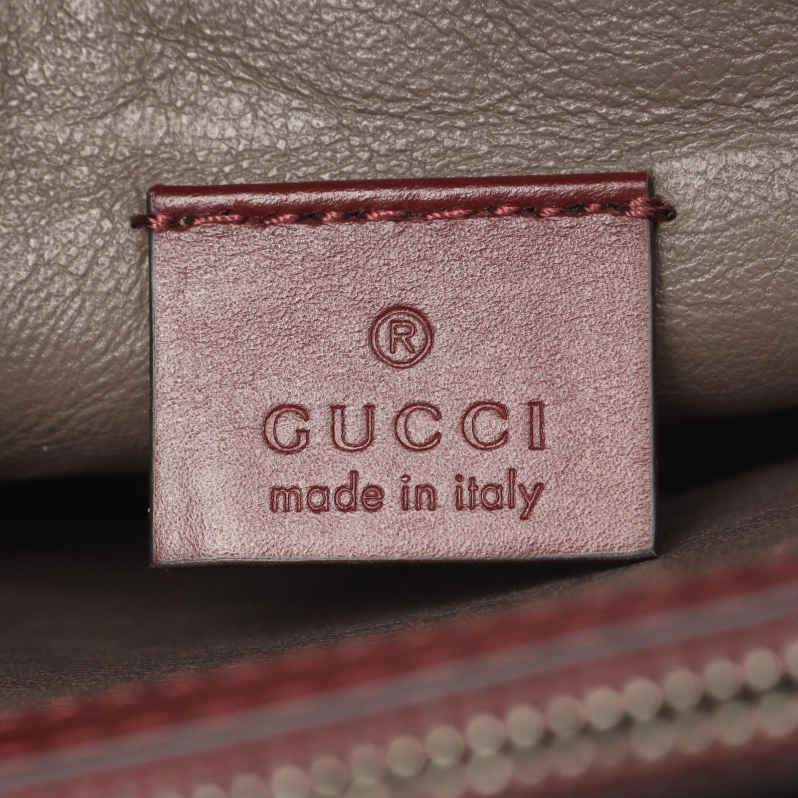 Gucci Handbag Zumi Top Handle 2-Way Wine Red Leather — view 4