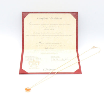 Cartier Necklace Amulet Carnelian 39 42 cm 18k Pink Gold Diamond — view 4