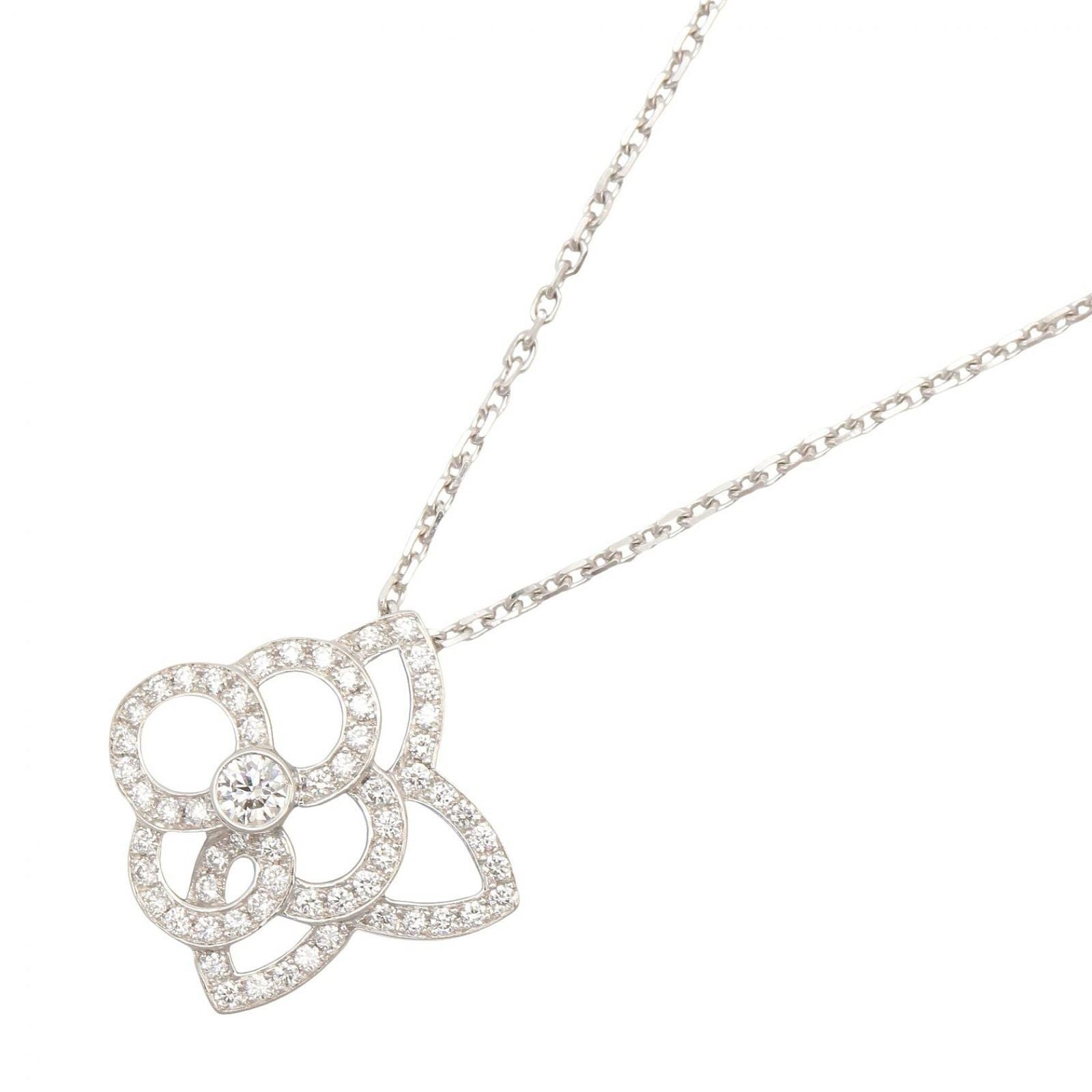 Louis Vuitton Necklace Full Ardante Diamond 38 41 cm 18k White Gold
