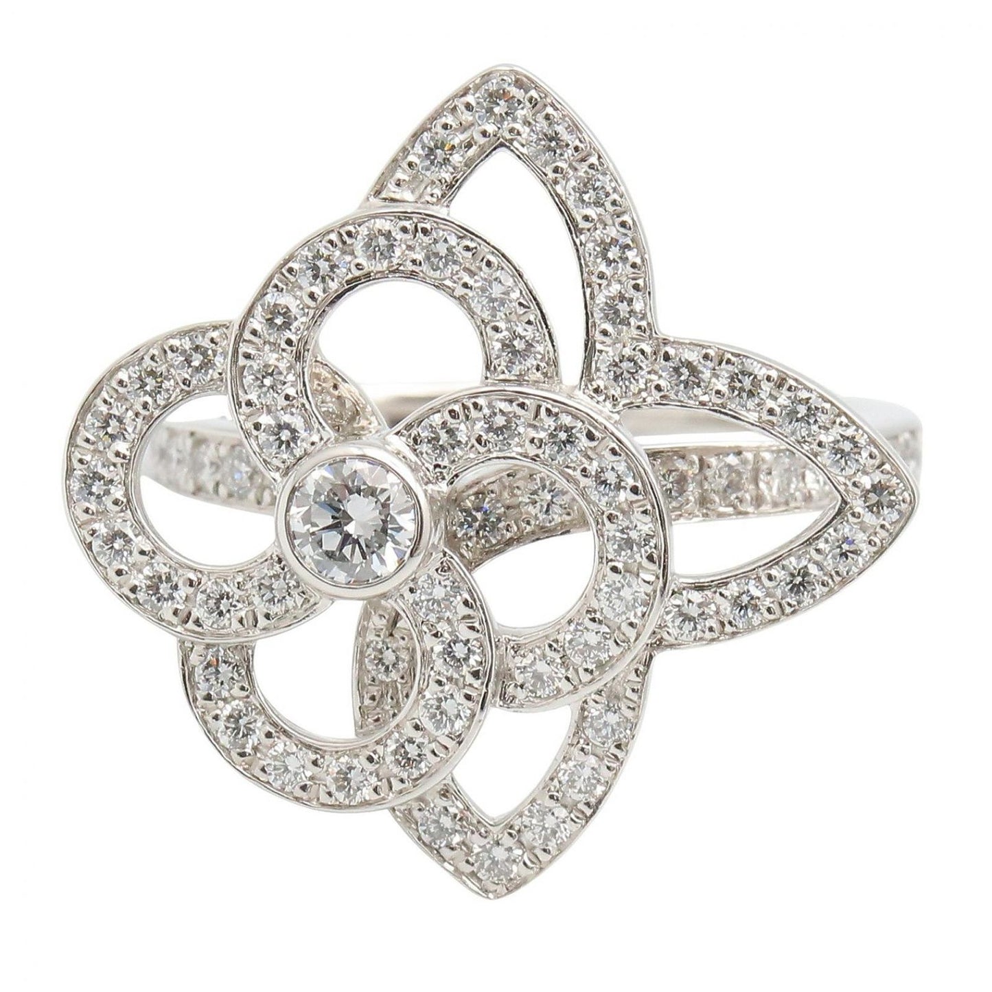 Louis Vuitton Ring Fleur Ardante Diamond 18k White Gold Ardant — view 2