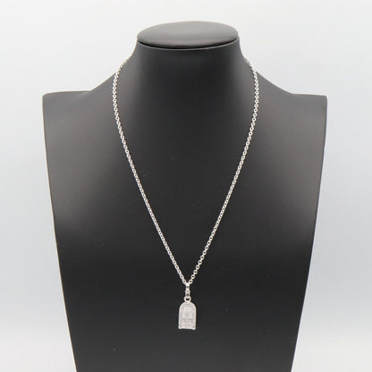 Chanel Necklace Door Motif 37.5 40 cm 18k White Gold — view 5