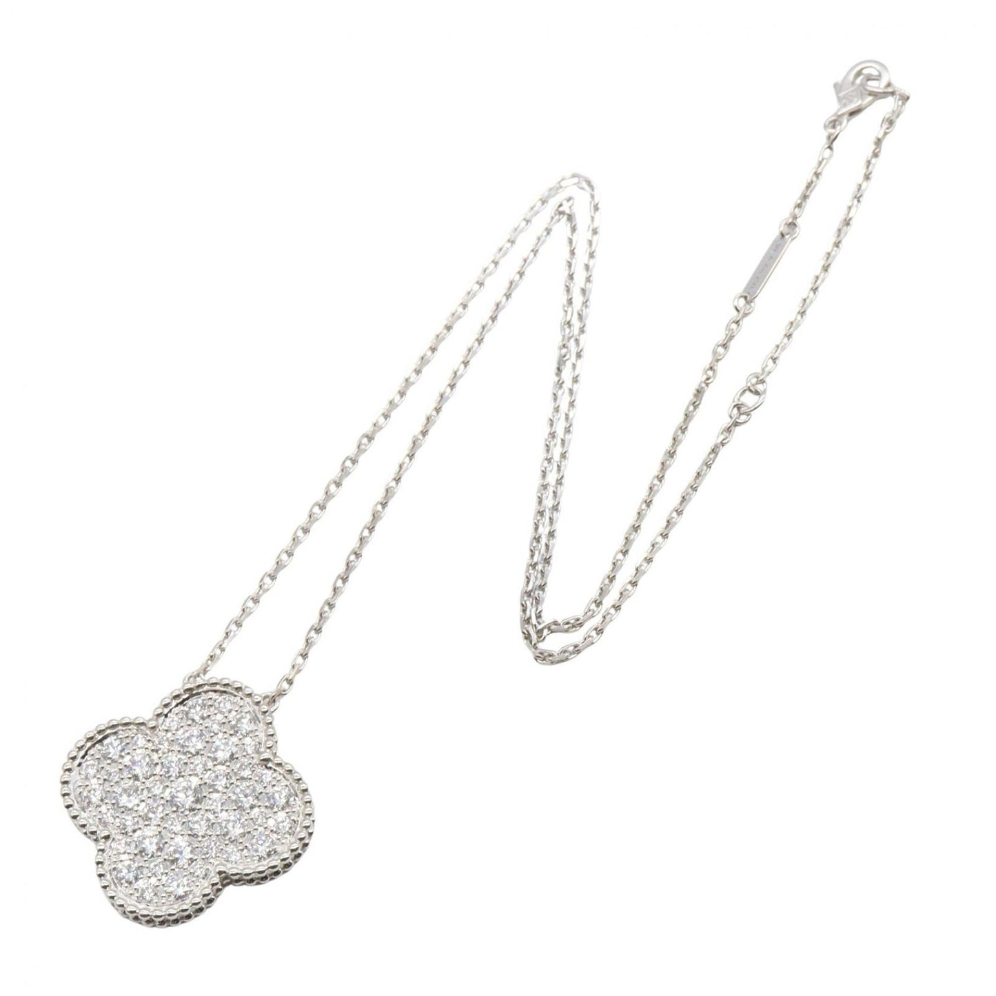 Van Cleef & Arpels Necklace Magic Alhambra Diamond 37 41.5 cm 18k White Gold — view 2