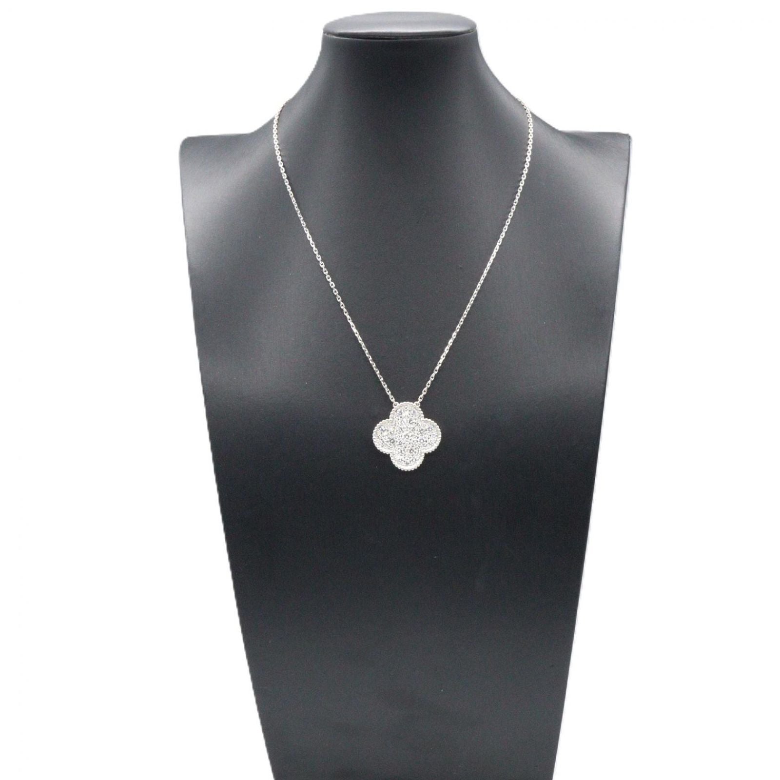 Van Cleef & Arpels Necklace Magic Alhambra Diamond 37 41.5 cm 18k White Gold — view 7