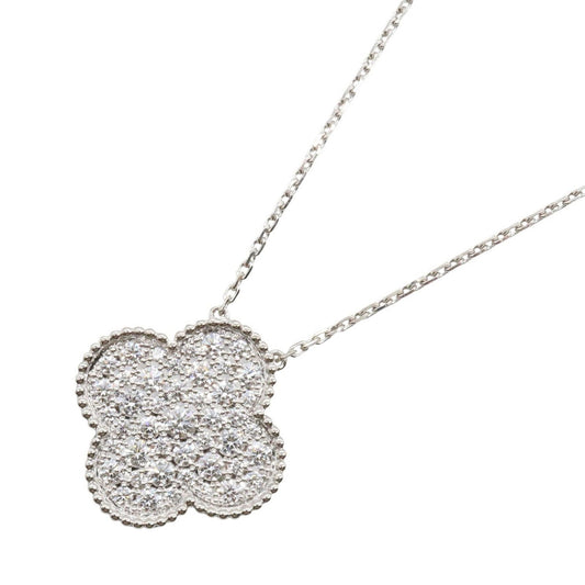 Van Cleef & Arpels Necklace Magic Alhambra Diamond 37 41.5 cm 18k White Gold