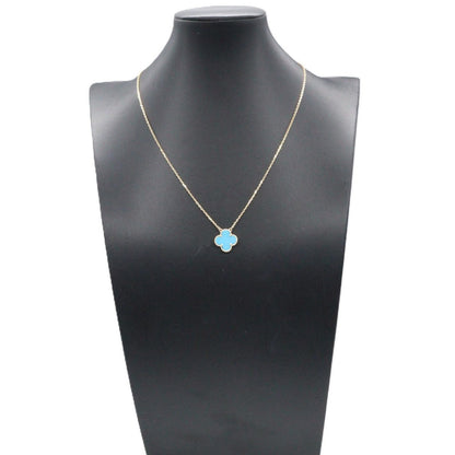 Van Cleef & Arpels Necklace Vintage Alhambra Turquoise 37.5 42 cm 18k — view 6